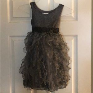 Bonnie Jean silver gray formal dress size 6